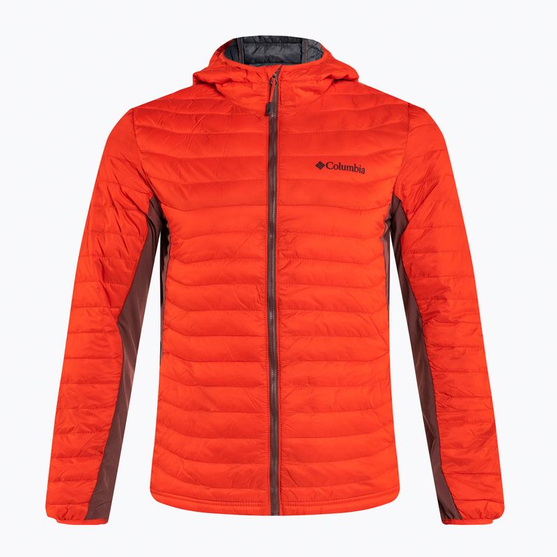 Geacă hibrid pentru bărbați Columbia Powder Pass Hooded roșie 1773271839 8