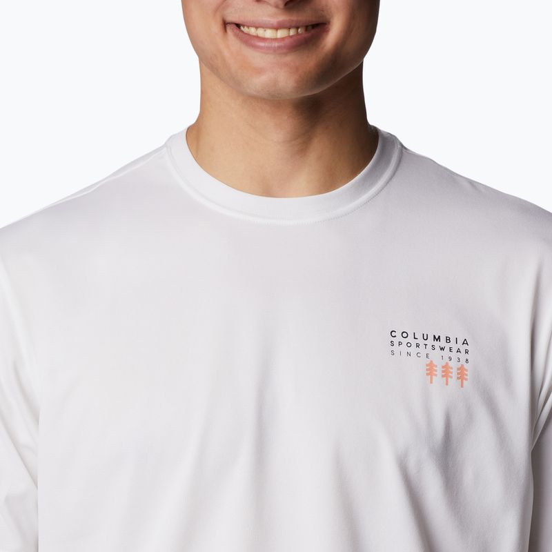 Tricou de trekking pentru bărbați Columbia Legend Trail alb 2036533 4