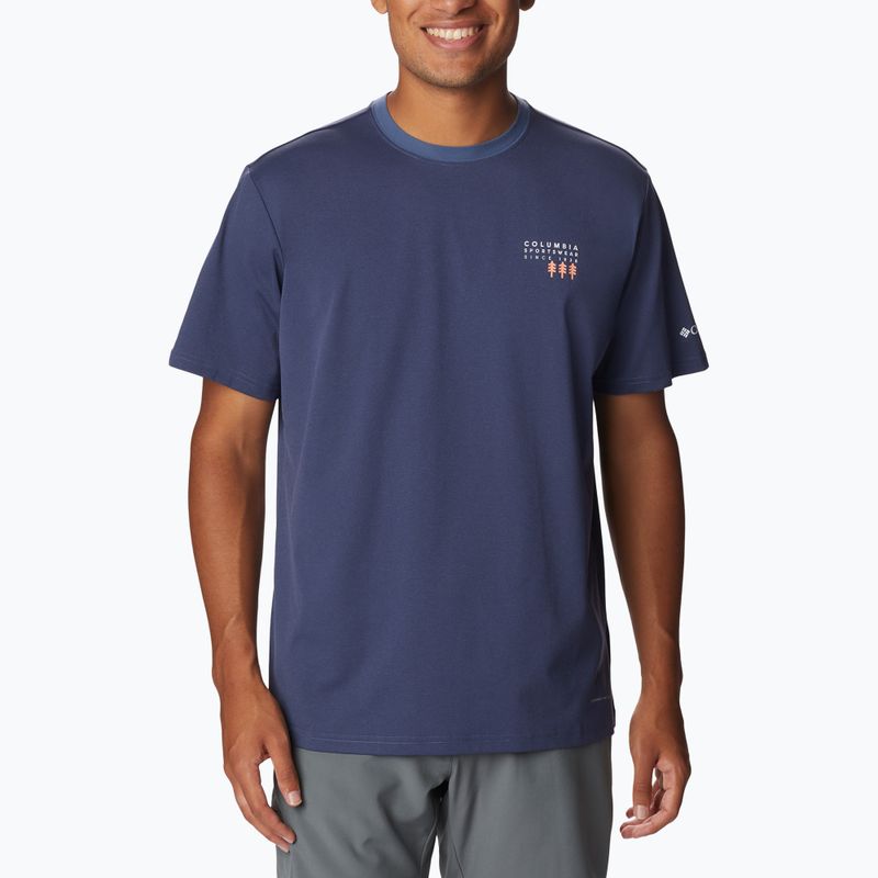 Tricou de trekking pentru bărbați Columbia Legend Trail bleumarin 2036533