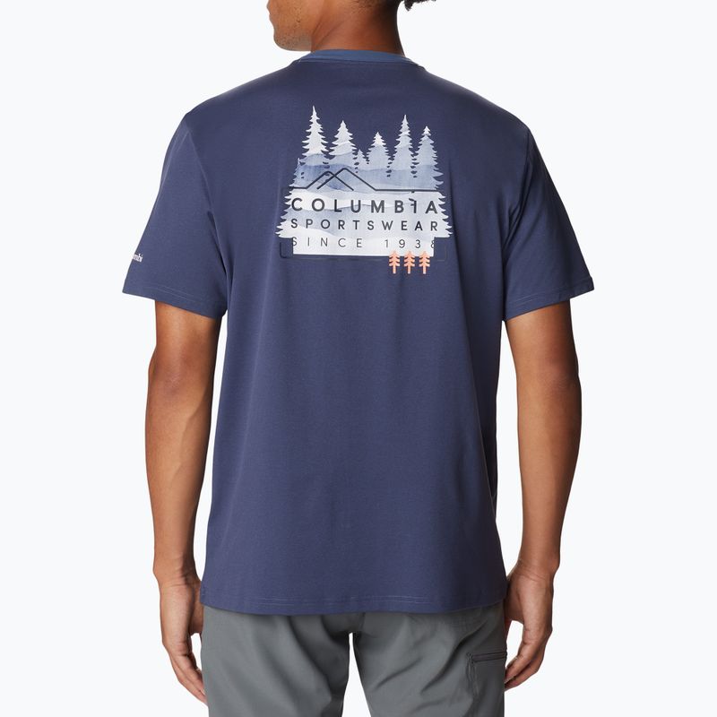 Tricou de trekking pentru bărbați Columbia Legend Trail bleumarin 2036533 2