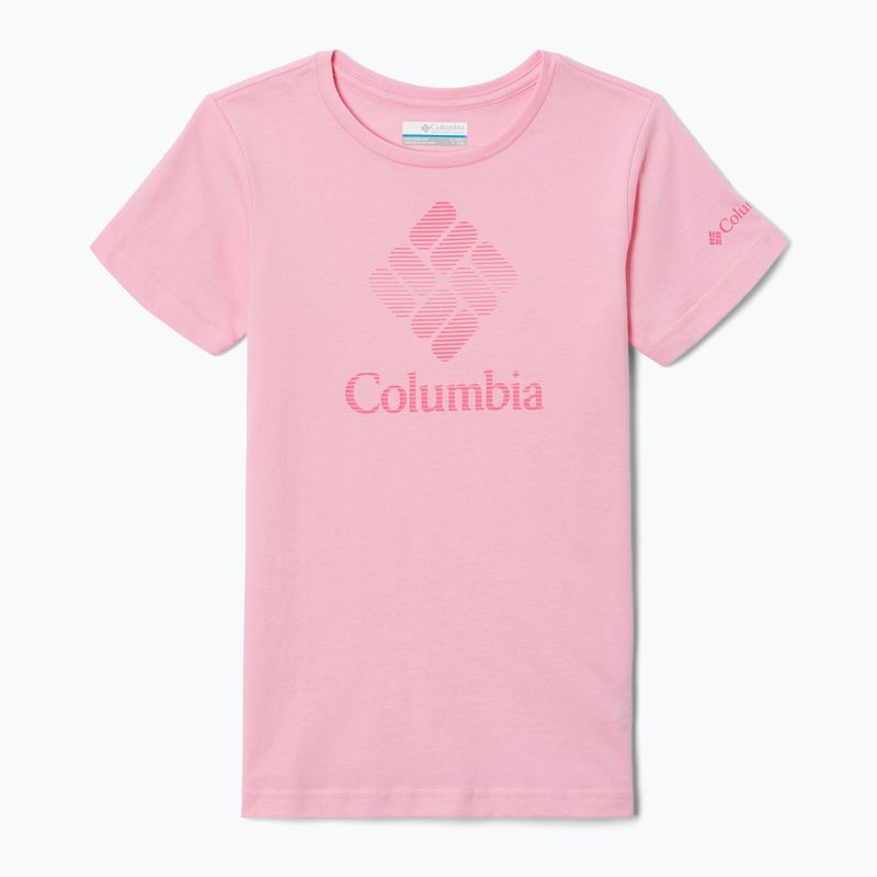 Columbia Mission Lake Graphic cămașă de trekking pentru copii roz 1989791679