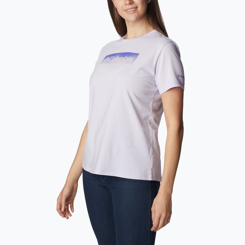 Cămașă de trekking pentru femei Columbia Sun Trek Graphic violet 1931753569 3