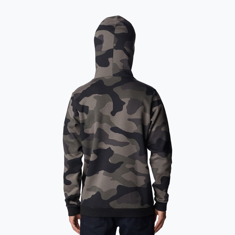 Bluză de trekking pentru bărbați Columbia Logo Printed black mod camo 1911652016 2