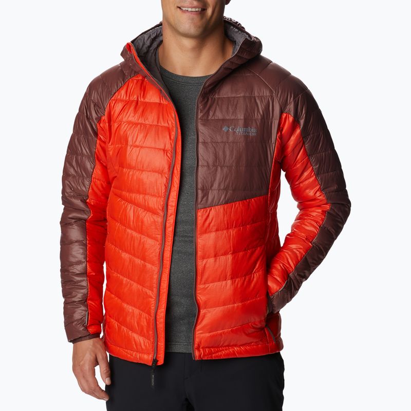 Jacheta Columbia Platinum Peak cu glugă și glugă pentru bărbați roșu 2008611839