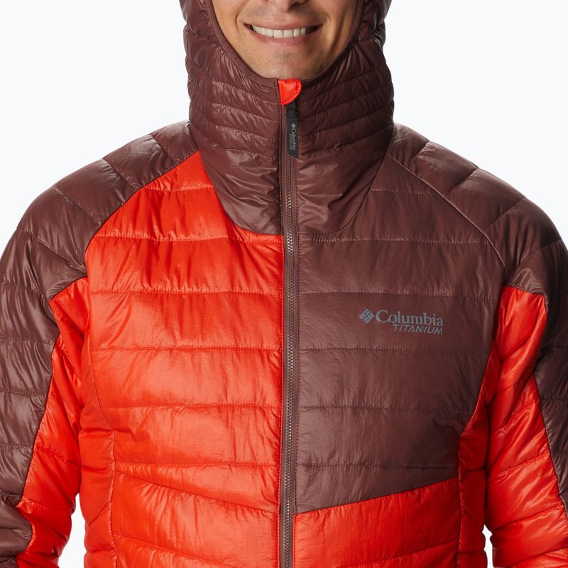 Jacheta Columbia Platinum Peak cu glugă și glugă pentru bărbați roșu 2008611839 6