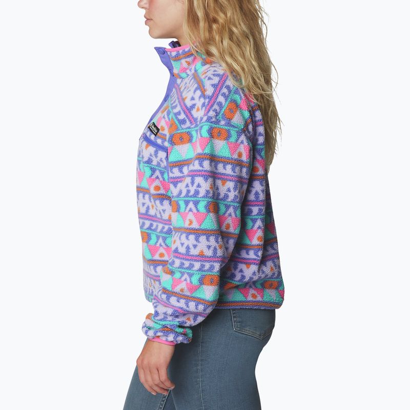 Bluză fleece pentru femei Columbia Helvetia Cropped Half Snap movă 2014561 3