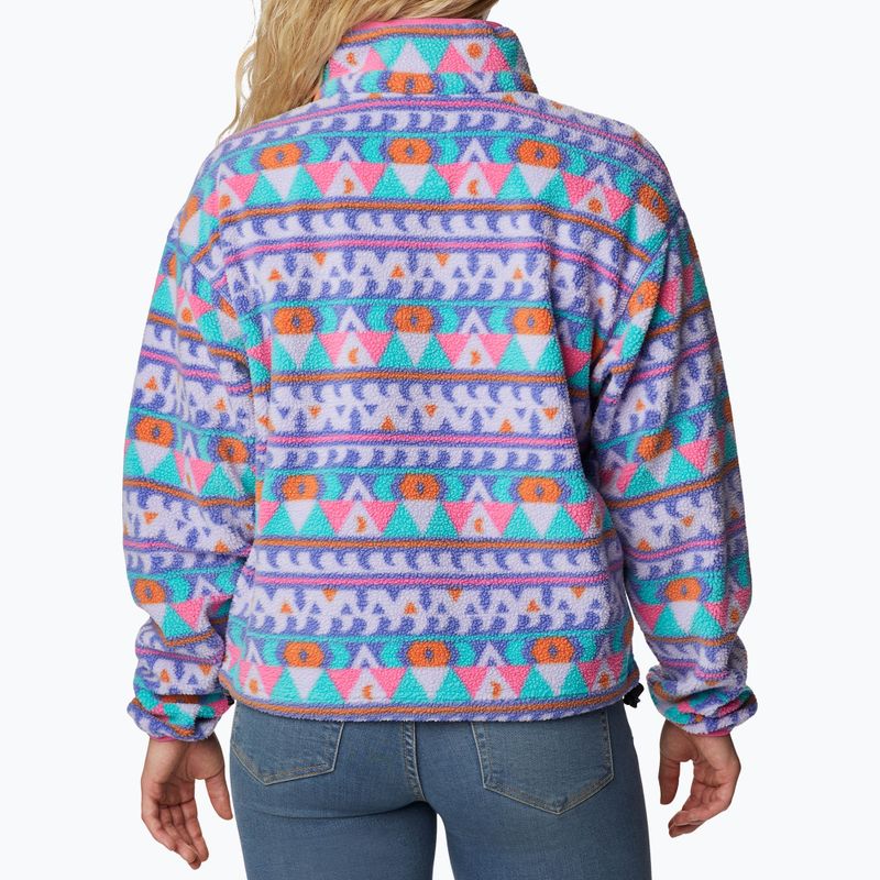 Bluză fleece pentru femei Columbia Helvetia Cropped Half Snap movă 2014561 2
