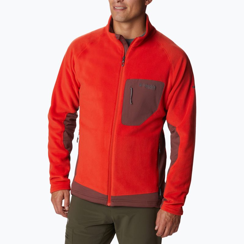 Hanorac polar Columbia pentru bărbați Titan Pass 2.0 II roșu 1866422839
