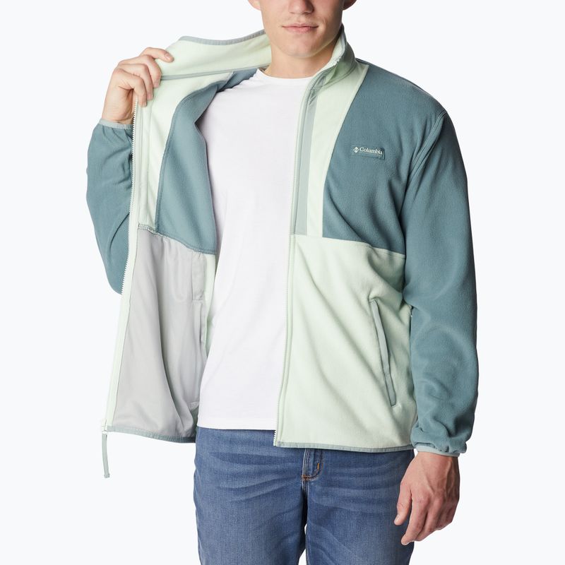 Bluză fleece pentru bărbați Columbia Back Bowl albastru-verde 1890764346 4