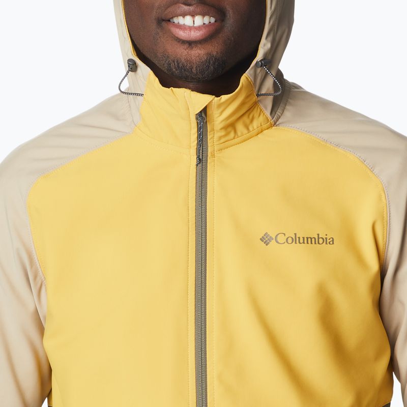 Geacă softshell pentru bărbați Columbia Panther Creek verde-galbenă 1840711397 5