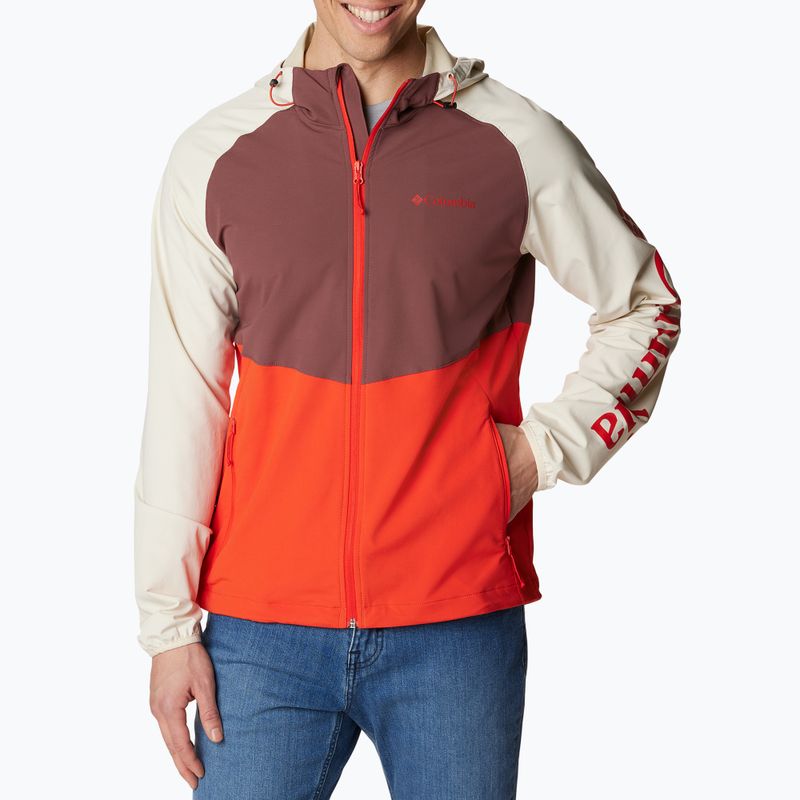 Geacă softshell pentru bărbați Columbia Panther Creek roșu-maroon 1840711839