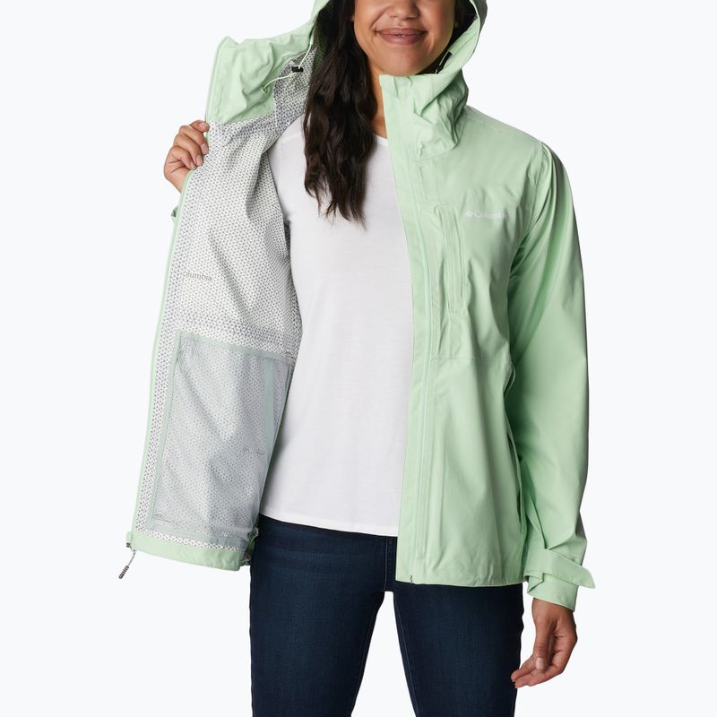 Jachetă de ploaie Columbia pentru femei Omni-Tech Ampli-Dry verde 1938973372 2