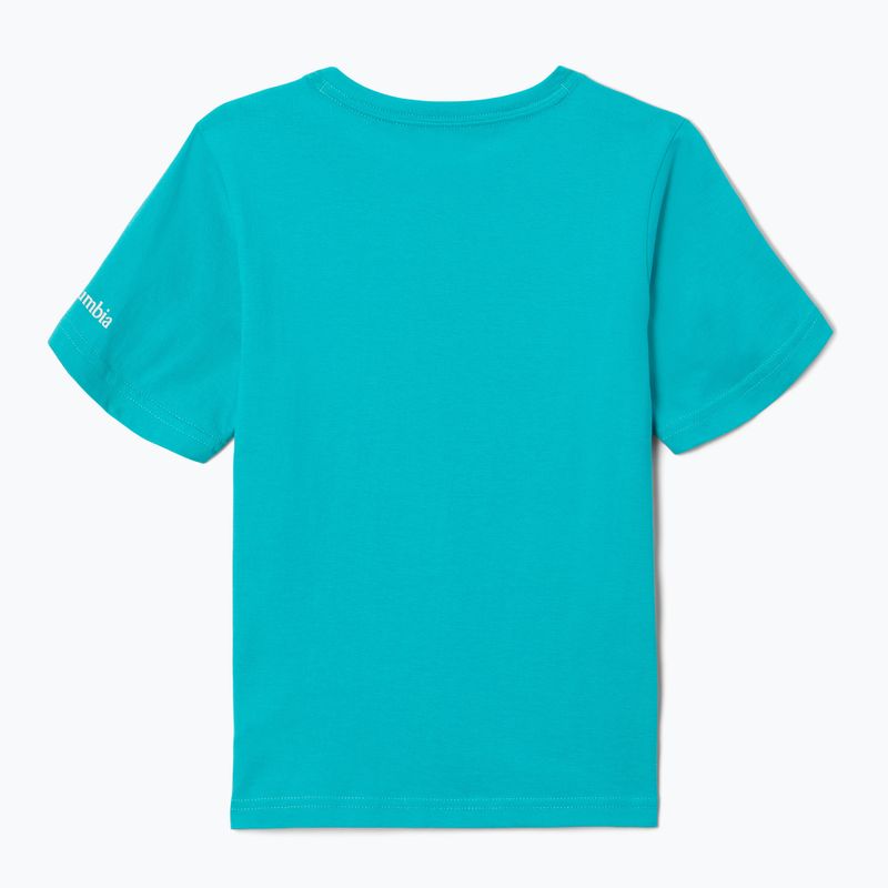 Columbia Valley Creek Graphic tricou de trekking pentru copii albastru 1989781454 2
