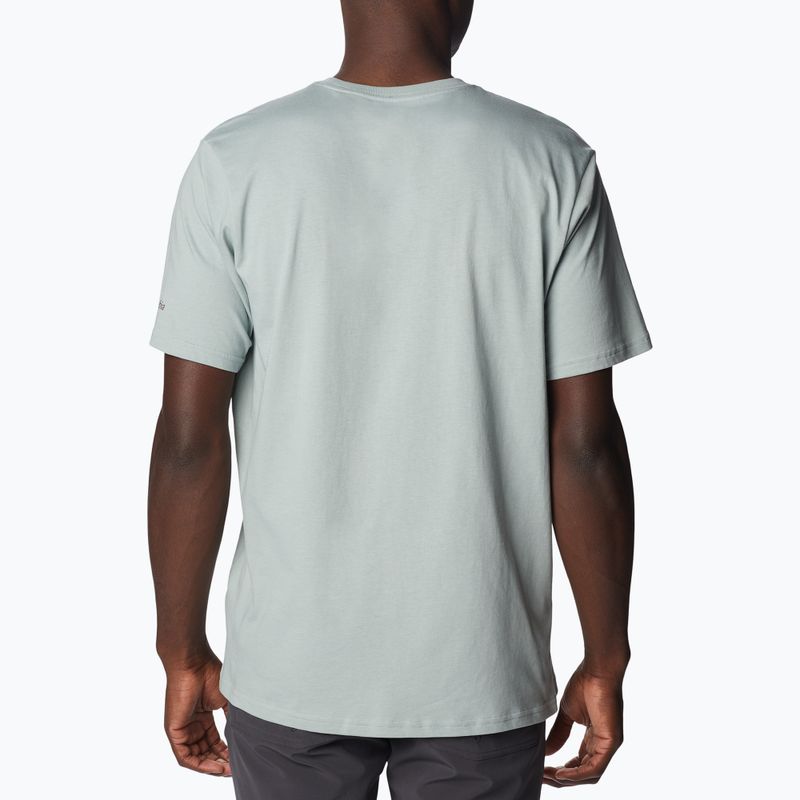Tricou de trekking pentru bărbați Columbia Rockaway River Graphic verde 2036401 2