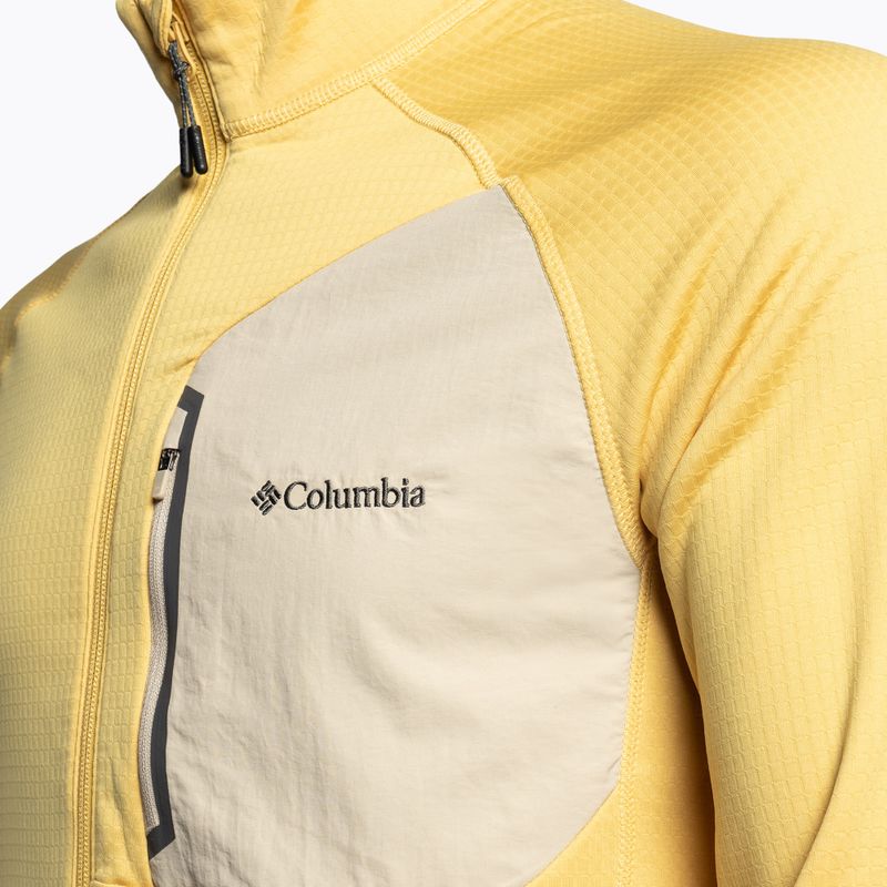 Bluză de trekking pentru bărbați Columbia Triple Canyon Full Zip galbenă 2031311 11