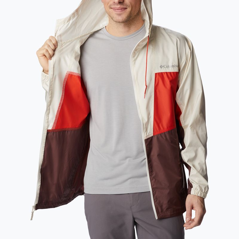 Jachetă de vânt pentru bărbați Columbia Trail Traveler light stafide/spicy/chalk 2036873640