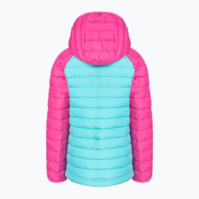 Columbia Powder Lite jachetă cu glugă pentru copii geyser/pink ice 2