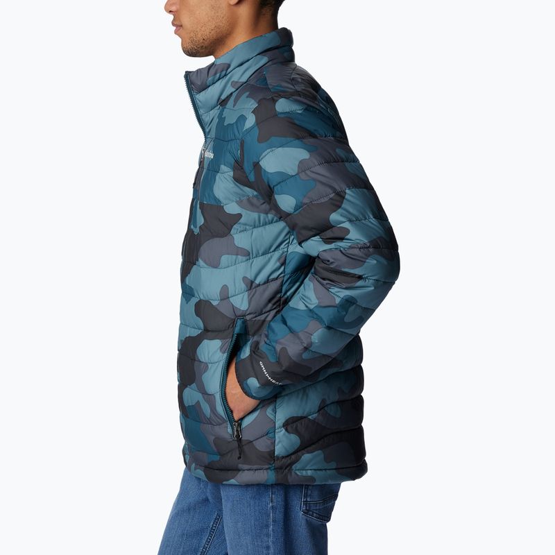 Columbia Powder Lite metal mod camuflaj metalic cu imprimeu camuflaj bărbați în jos jachetă 2