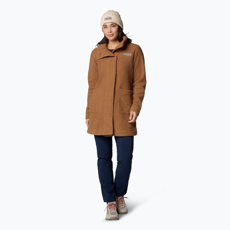 Columbia Panorama Long camel maro haină fleece pentru femei 2