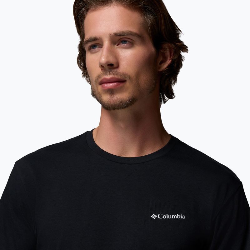 Tricou de trekking pentru bărbați Columbia North Cascades black/csc box logo 4