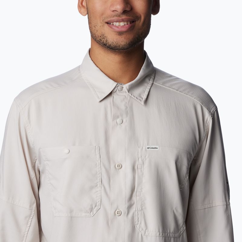 Tricou pentru bărbați Columbia Silver Ridge Utility Lite dark stone