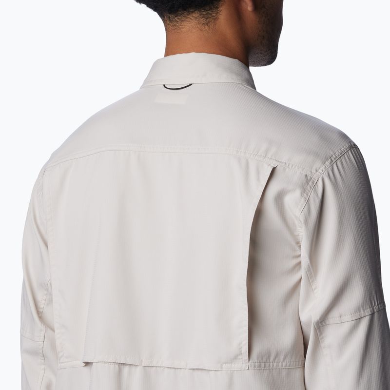 Tricou pentru bărbați Columbia Silver Ridge Utility Lite dark stone