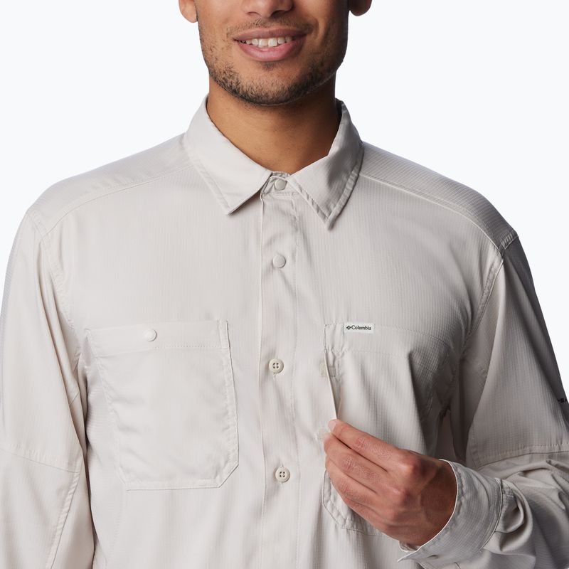Tricou pentru bărbați Columbia Silver Ridge Utility Lite dark stone