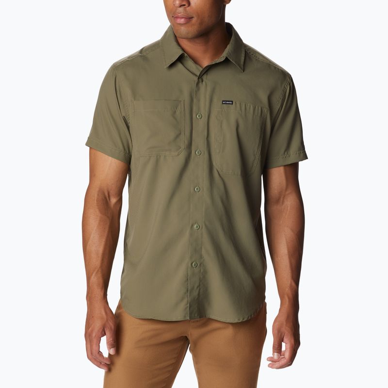 Tricou pentru bărbați Columbia Silver Ridge Utility Lite stone green