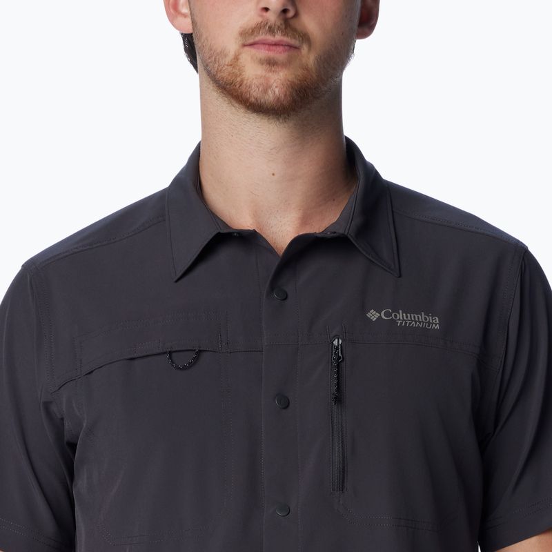 Tricou pentru bărbați Columbia Summit Valley Woven shark 4