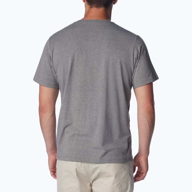 Tricou de trekking pentru bărbați Columbia Sun Trek Short city grey heather/simple gorge 3