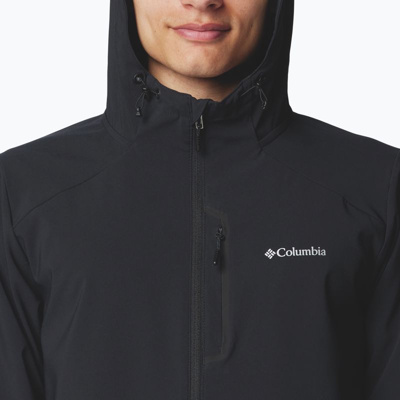 Bluză de trekking pentru bărbați Columbia Tech Softshell Hoodie black 6