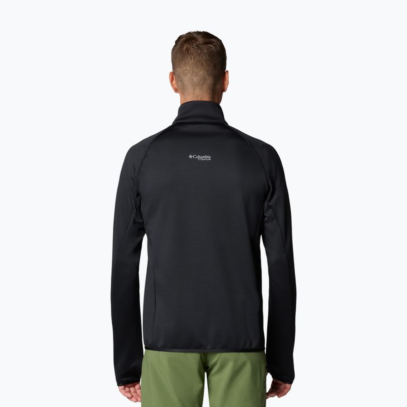 Bluză de trekking pentru bărbați Columbia Triple Canyon Grid Fleece Full Zip II black 3