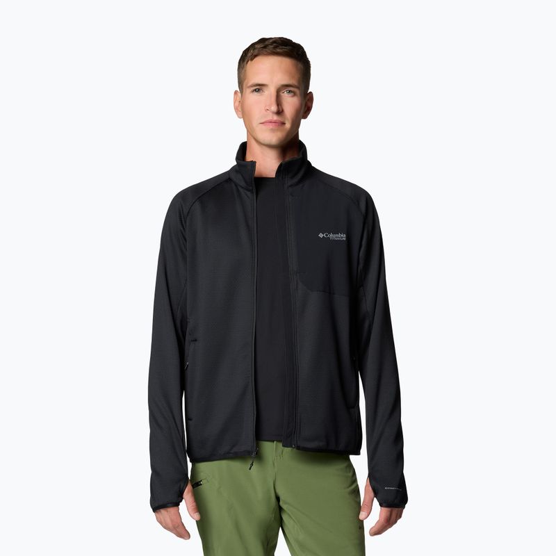 Bluză de trekking pentru bărbați Columbia Triple Canyon Grid Fleece Full Zip II black 5