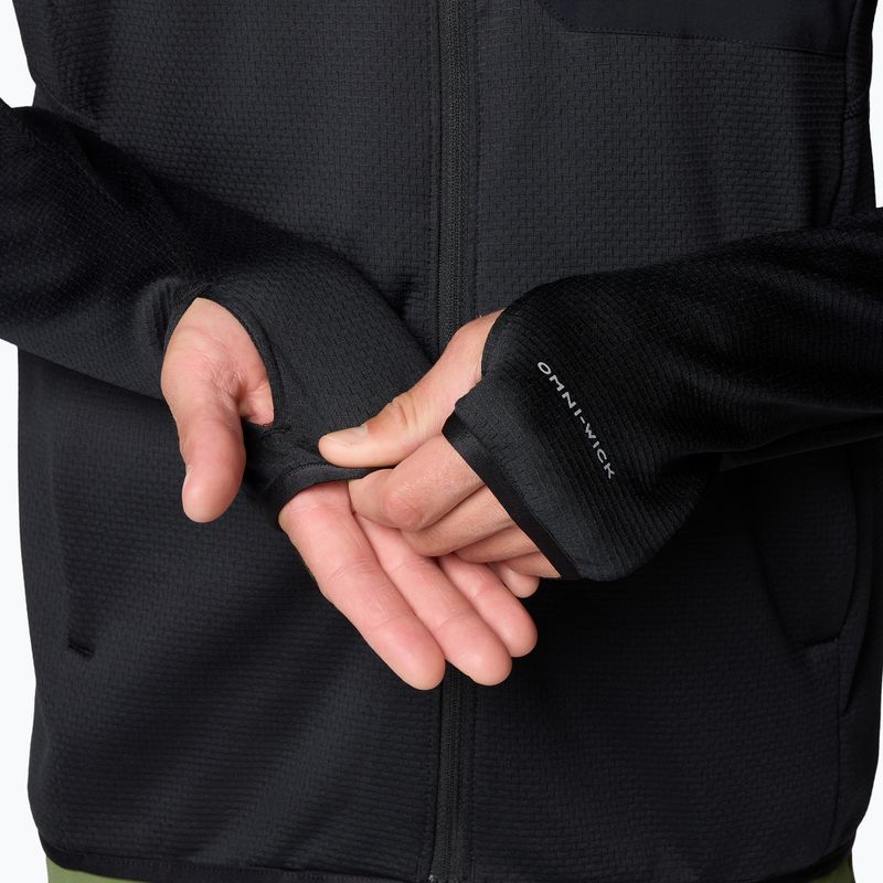 Bluză de trekking pentru bărbați Columbia Triple Canyon Grid Fleece Full Zip II black 8