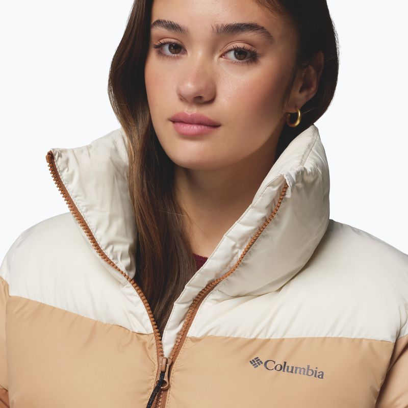 Geacă izolată pentru femei Columbia Puffect II Colorblock camel brown/canoe/chalk 6