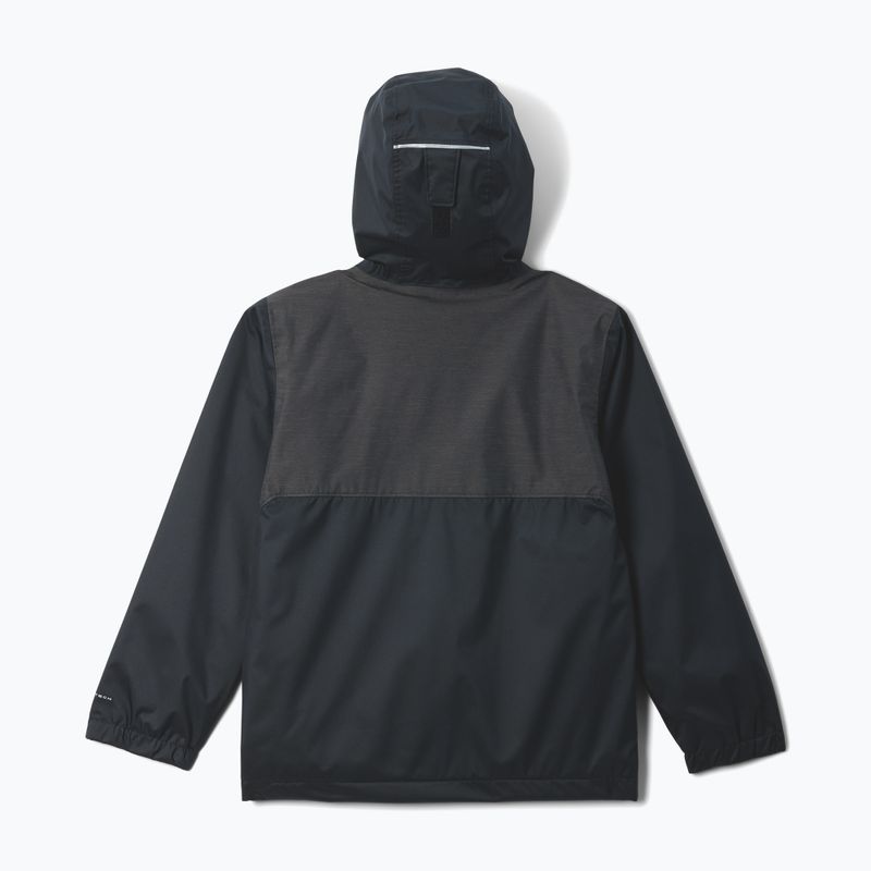 Geacă de ploaie pentru copii Columbia Rainy Trails II Fleece mountain black/black slub 2
