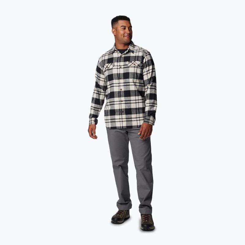 Bărbați Columbia Flare Gun Stretch Flanel negru River Crossing plaid cămașă 2