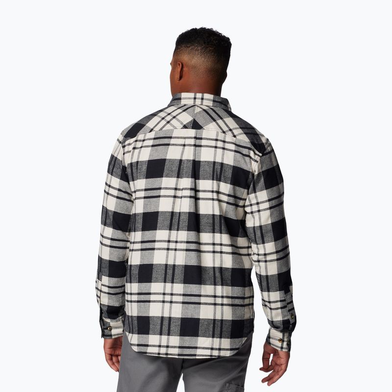 Bărbați Columbia Flare Gun Stretch Flanel negru River Crossing plaid cămașă 3