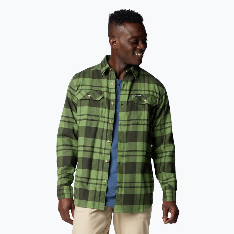 Bărbați Columbia Flare Gun Stretch Flannel Canteen River Crossing Plaid Shirt