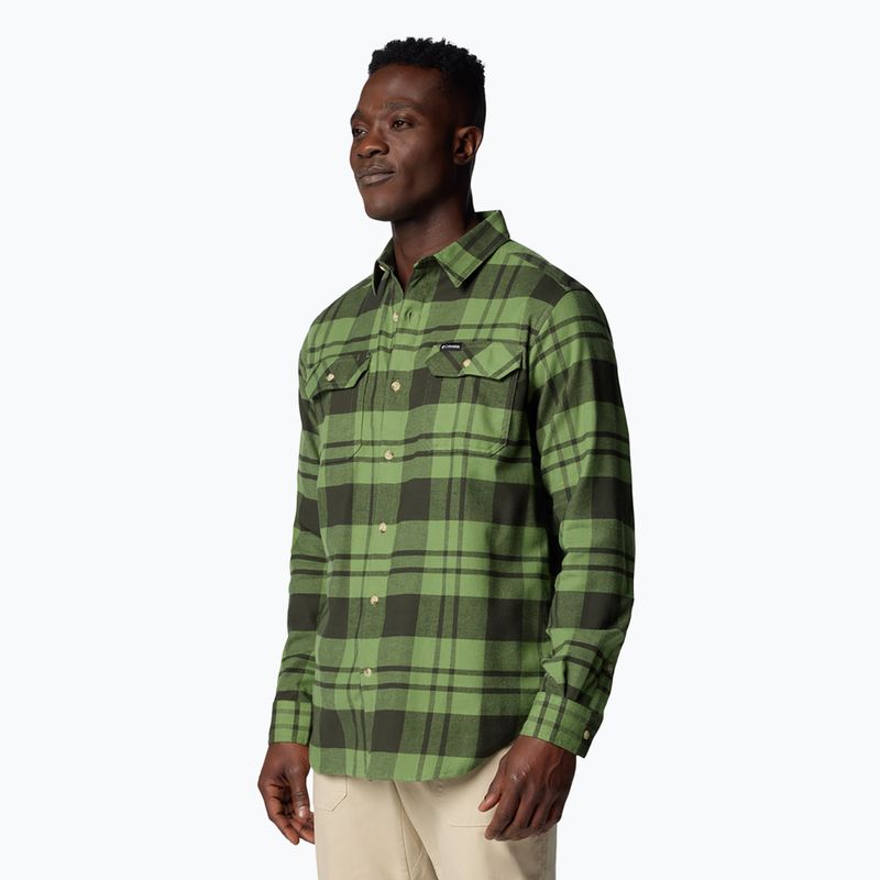 Bărbați Columbia Flare Gun Stretch Flannel Canteen River Crossing Plaid Shirt 5