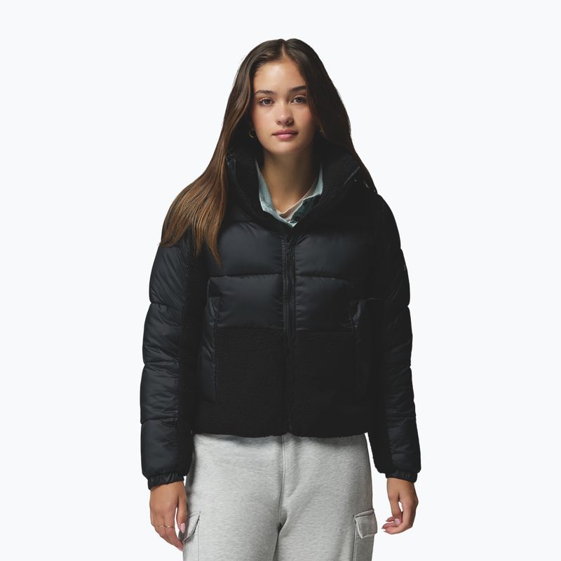 Geacă hibrid pentru femei Columbia Leadbetter Point II Sherpa Hybrid black