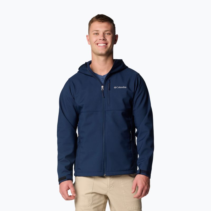 Geacă softshell pentru bărbați  Columbia Ascender II Hooded collegiate navy