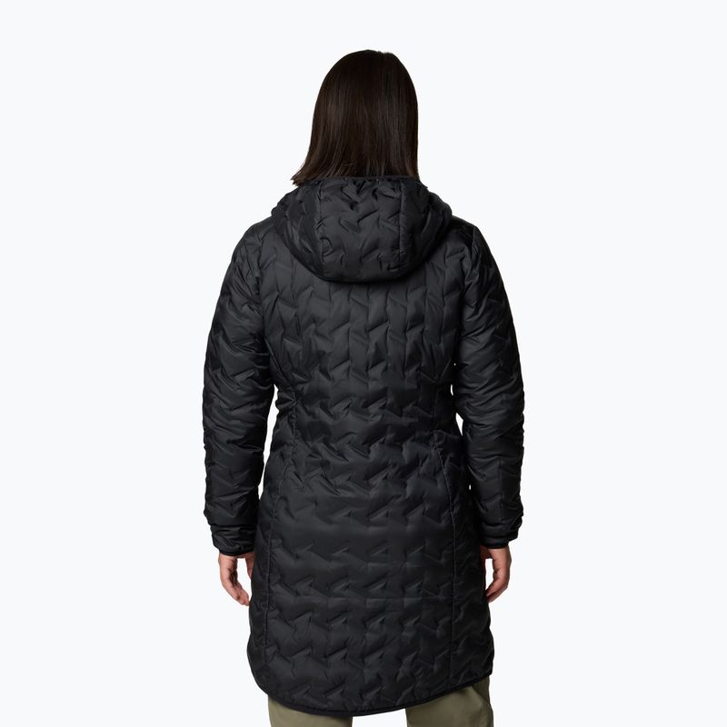 Palton Columbia Delta Ridge II Long Down negru pentru femei 3