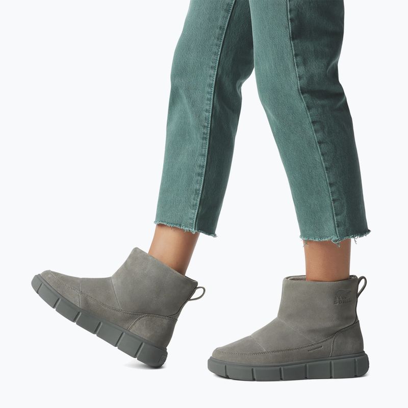 Ghete pentru femei Sorel Explorer III Slip-On WP quarry/sea salt 15