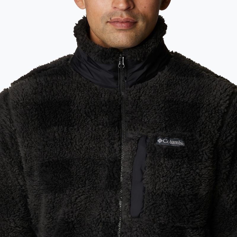 Bărbați Columbia Winter Pass imprimate Fleece hanorac negru chec 5