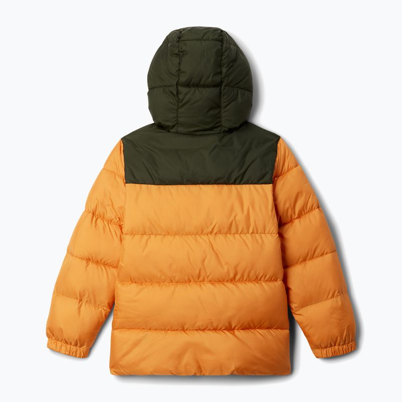 Geacă izolată pentru copii Columbia Puffect Hooded sunstone/greenscape 2