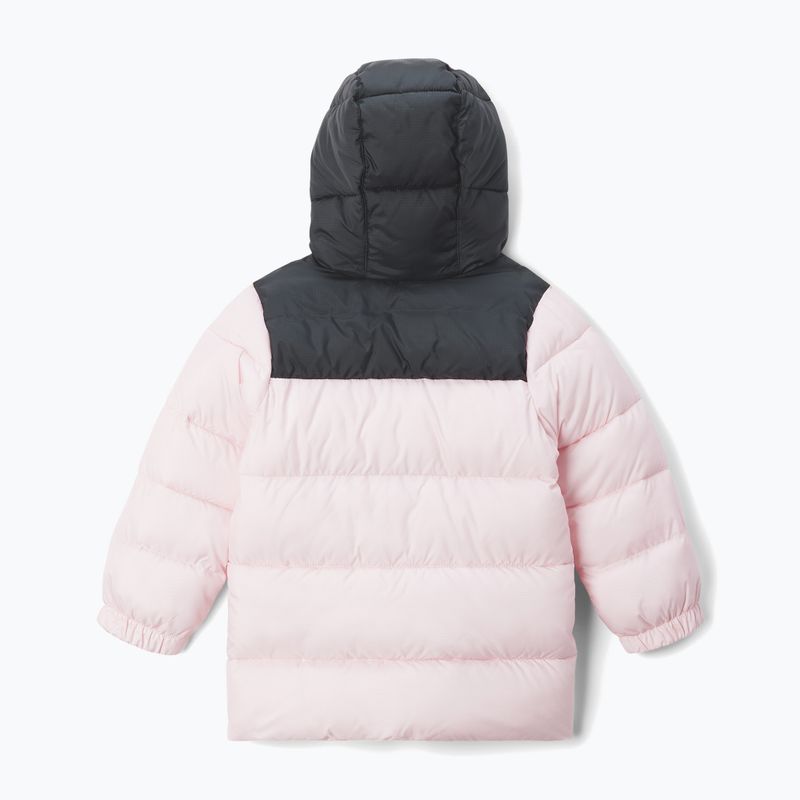 Geacă izolată pentru copii Columbia Puffect Hooded satin pink/black 2
