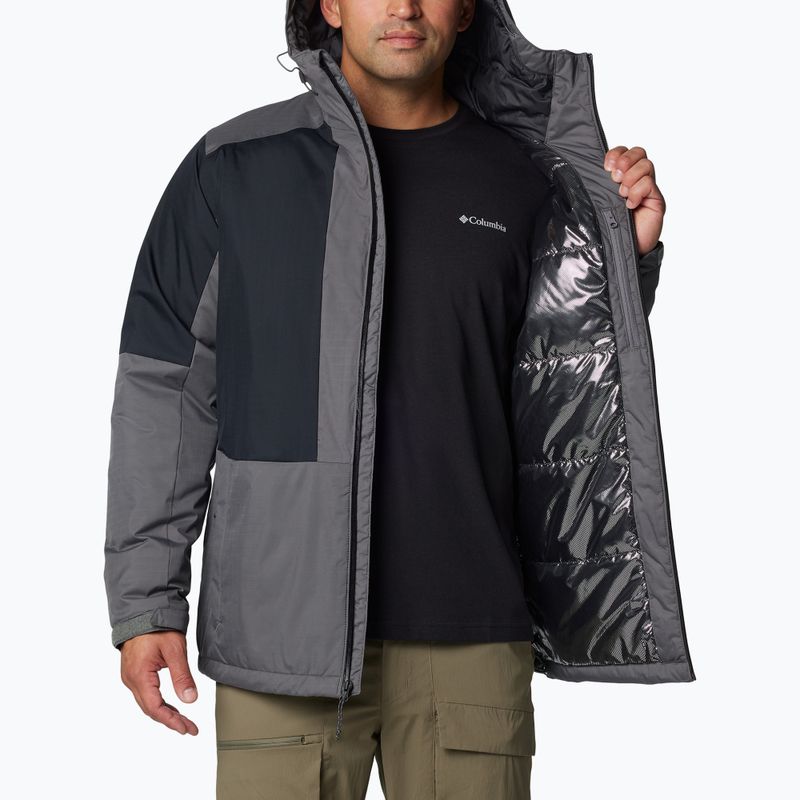 Geacă izolată pentru bărbați Columbia Point Park II Insulated city grey/black 7