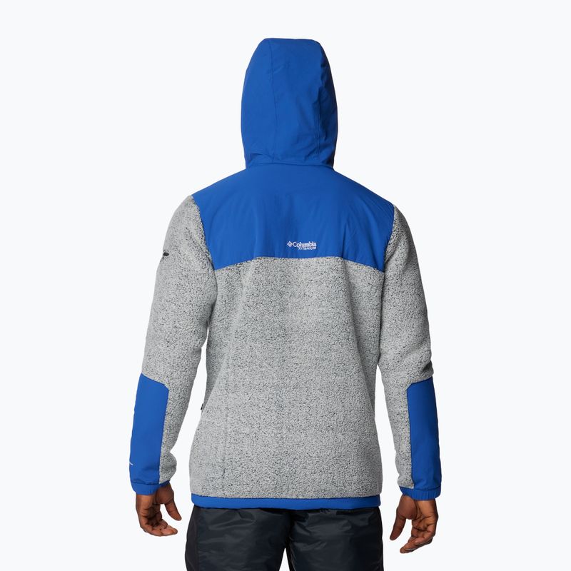 Columbia bărbați Arctic Crest Sherpa munte albastru / alb sweatshirt 3