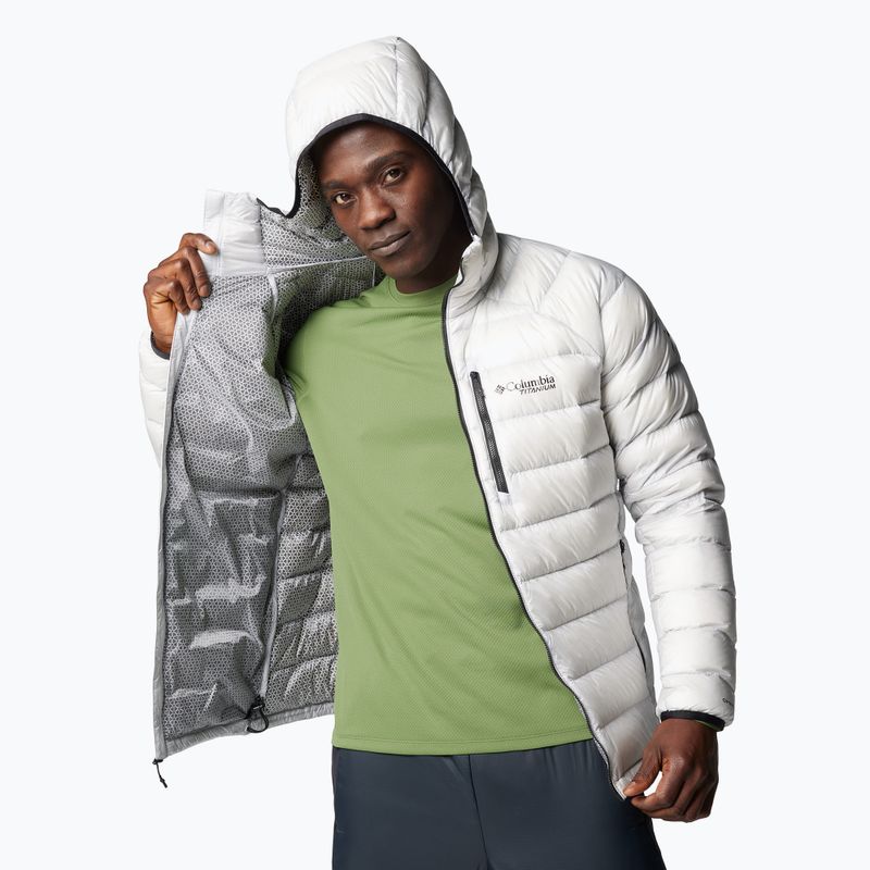 Columbia Arctic Crest Down Jacket cu glugă pentru bărbați nimbus gri 4